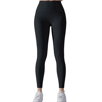 Women's High Waist Seamless Full Length Leggings with Wide Waistband