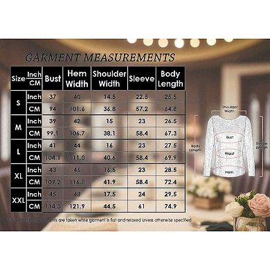 Women's Long Sleeve Sequin Top with Crew Neck and Fitted Silhouette