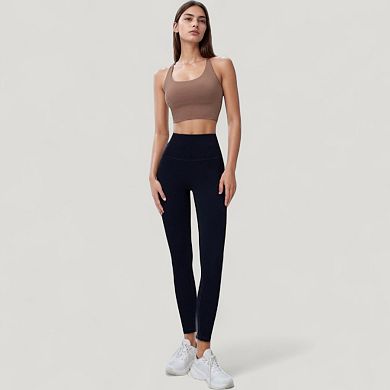 Women's High Waist Full Length Seamless Leggings with Body Contouring Design