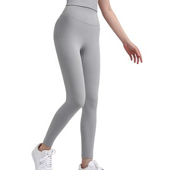 Women's High Waist Full Length Active Leggings with Wide Waistband and Seamless Design