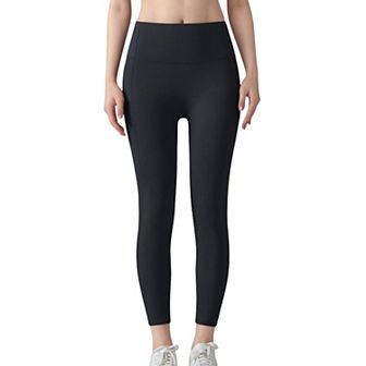 Women's High Waist Leggings with Side Pockets and Seamless Fitted Design for Active and Casual Wear