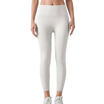 Women's High Waist Leggings with Side Pockets and Seamless Fitted Design for Active and Casual Wear
