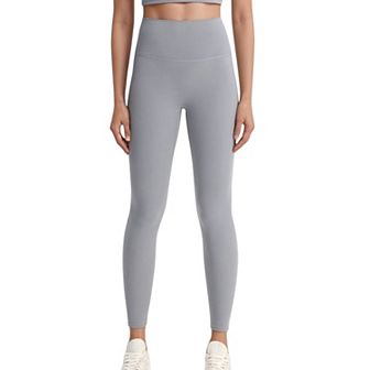 Women's High Waist Full Length Leggings with Wide Waistband