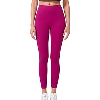 Women's High Waist Full Length Seamless Leggings with Contoured Fit
