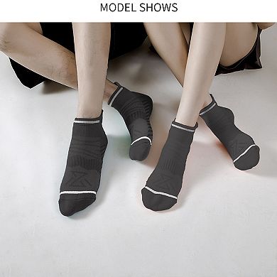 Women's Anti-Slip Athletic Ankle Socks 6pk - for Running & Training