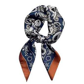 Satin Scarf Premium Cashew Print Square Print Neck Head Bag Accessory
