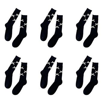 Women's 6 pk Knee - High Socks with Bow Accents