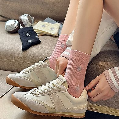Women's Star - Patterned 6pk Soft Crew Socks