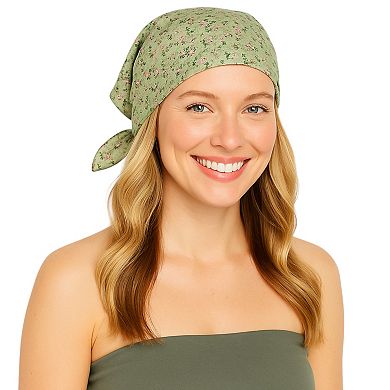 Cotton Square Neck Scarf Printed Four Seasons Versatile Fashion Accessory