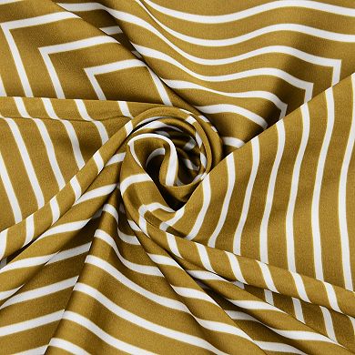 Women's Classic Striped Satin Square Scarf for Neck Hair Bag Decoration