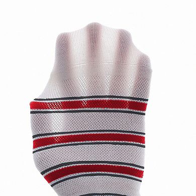 Women's 6pk Striped Ankle Socks with Cuffed Design