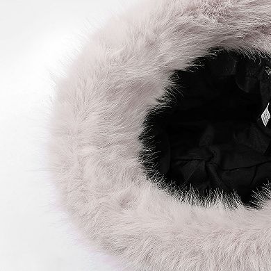 Women's Faux Fur Bucket Hat - Winter Warm & Stylish