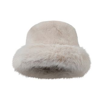 Women's Faux Fur Bucket Hat - Winter Warm & Stylish