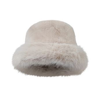 Women's Faux Fur Bucket Hat - Winter Warm & Stylish