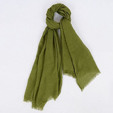 Women's Oversized Solid Color Scarf Lightweight Soft Wrap Shawl for Travel Casual Wear and Layering