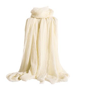 Women's Oversized Solid Color Scarf Lightweight Soft Wrap Shawl for Travel Casual Wear and Layering