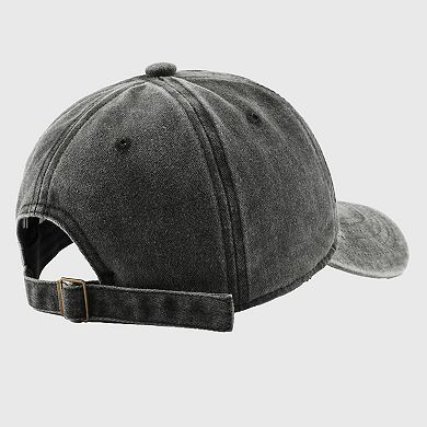 Women's Vintage Washed Baseball Cap with Heart Embroidery