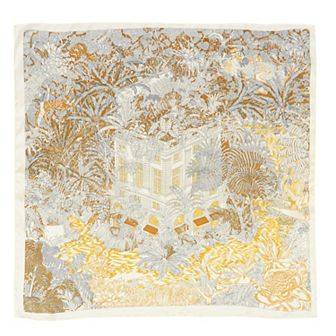 Elegant Satin Square Scarf Artistic Print Versatile Styling Accessory