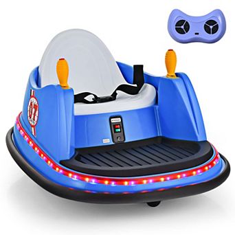 Costway 12V Vehicle 360° Spin Race Toy Kids Ride On Bumper Car with Remote Control