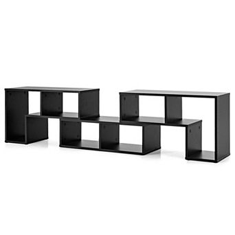 Costway 3 pc TV Stand for TV's up To 65" Console Entertainment Center Bookcase Shelves