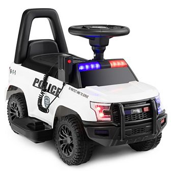 Costway 2-in-1 6V Kids Ride On Car Toddler Push Car w/ Megaphone & Siren