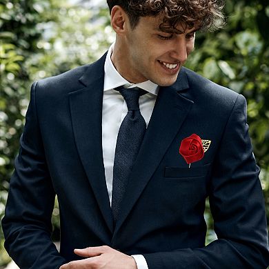 24pcs Rose Boutonnieres Flower Buttonholes Pocket Boutonnieres Pins