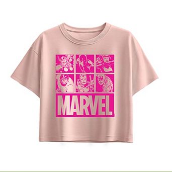 Girls 7-16 Marvel Heroes Boxy Tee