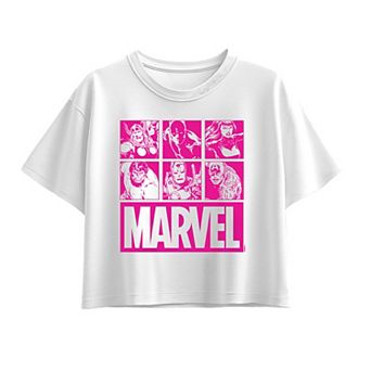 Girls 7-16 Marvel Heroes Boxy Tee
