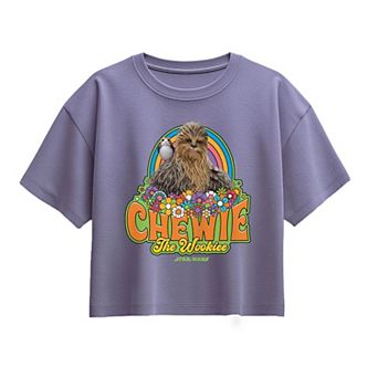 Girls 7-16 Star Wars Retro Chewie Boxy Tee