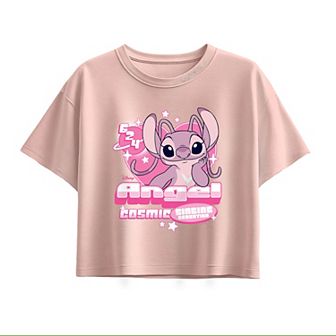 Girls 7-16 Disney's Lilo & Stitch Angel Boxy Tee