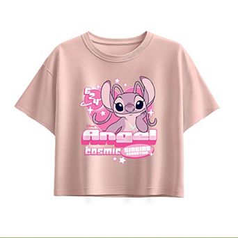 Girls 7-16 Disney's Lilo & Stitch Angel Boxy Tee