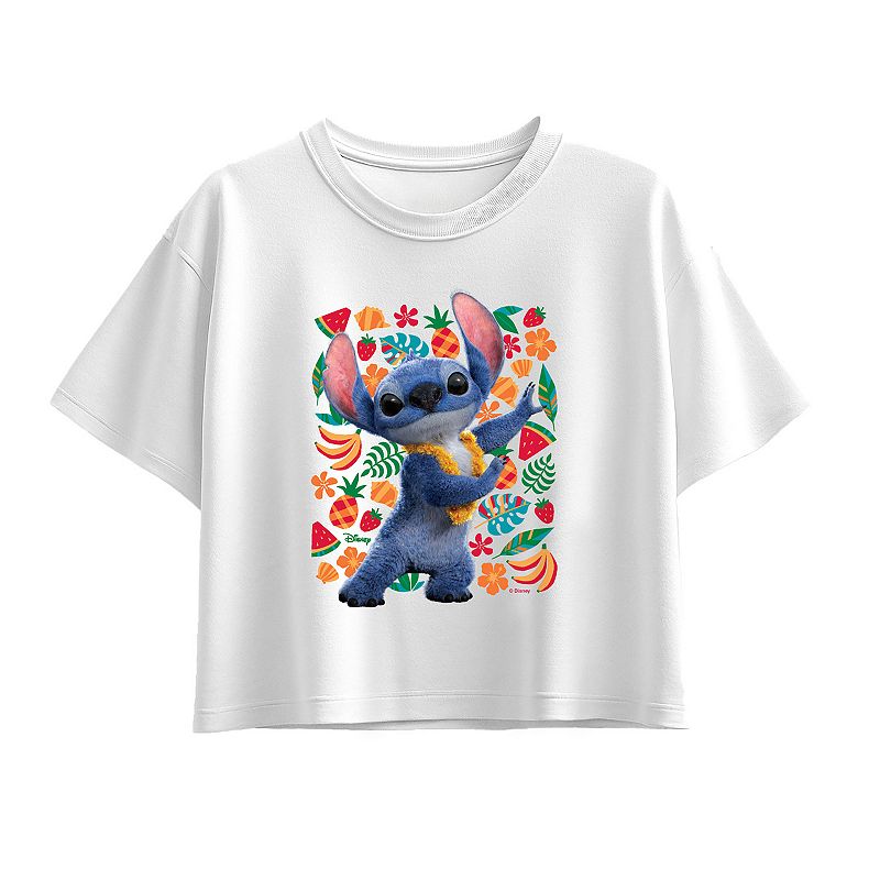 Girls 7-16 Disney's Lilo & Stitch Fruit Pattern Boxy Tee, Girl's, 