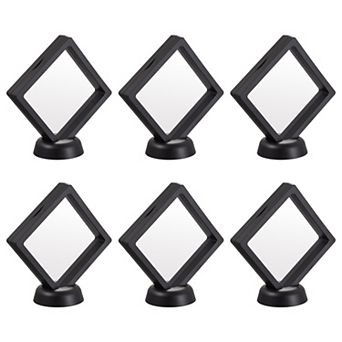 Floating Thin Film Display Box with Base 9cm x 9cm x 2cm Pack of 10