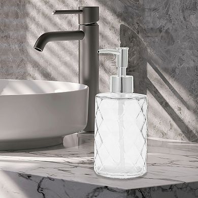 Durable Diamond-shaped Soap Dispenser 11.16oz 1 Pc