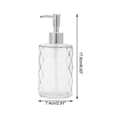 Durable Diamond-shaped Soap Dispenser 11.16oz 1 Pc