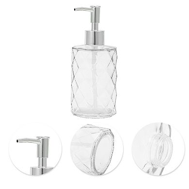Durable Diamond-shaped Soap Dispenser 11.16oz 1 Pc