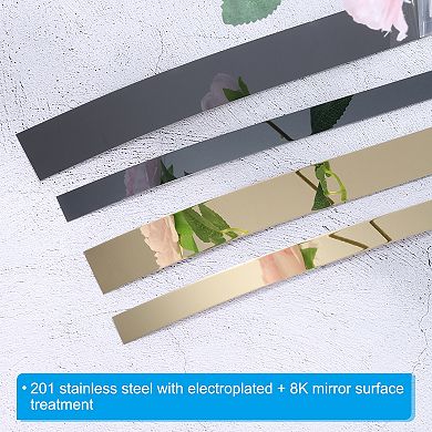 Peel Stick Trim, Molding & Wall Trim, Self-Adhesive Vinyl Wall Base, 16.4 Ft x 0.6 Inch