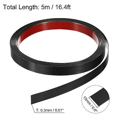 Peel Stick Trim, Molding & Wall Trim, Self-Adhesive Vinyl Wall Base, 16.4 Ft x 0.6 Inch