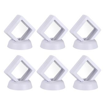 Floating Thin Film Display Box with Base 5cm x 5cm x 2cm Pack of 20
