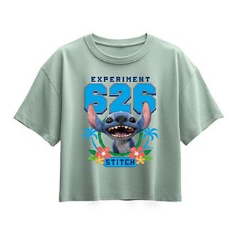 Girls 7-16 Disney's Lilo & Stitch Experiment 626 Collegiate Boxy Tee