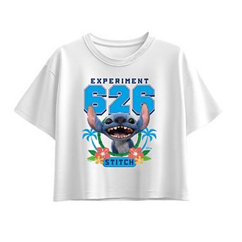 Girls 7-16 Disney's Lilo & Stitch Experiment 626 Collegiate Boxy Tee