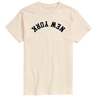 Big & Tall Men's New York Upside Down Graphic Tee