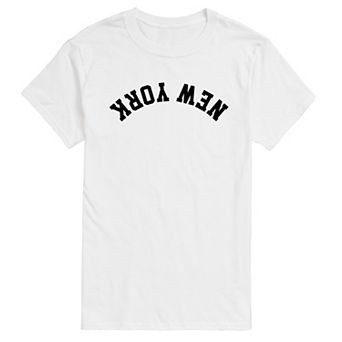 Big & Tall Men's New York Upside Down Graphic Tee