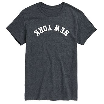 Big & Tall Men's New York Upside Down Graphic Tee
