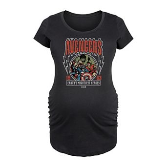 Maternity Marvel Avengers Vintage Band Graphic Tee