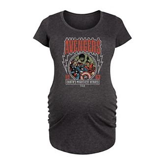 Maternity Marvel Avengers Vintage Band Graphic Tee