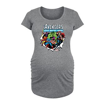 Maternity Marvel Avengers Earth's Mightiest Heroes Graphic Tee