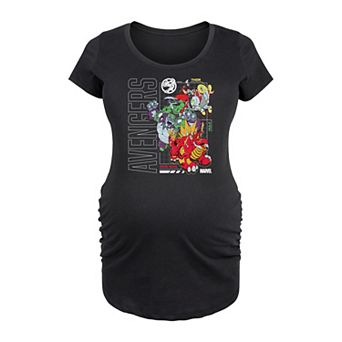 Maternity Marvel Avengers Mech Schematic Graphic Tee