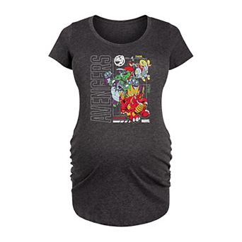 Maternity Marvel Avengers Mech Schematic Graphic Tee