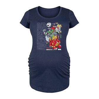 Maternity Marvel Avengers Mech Schematic Graphic Tee